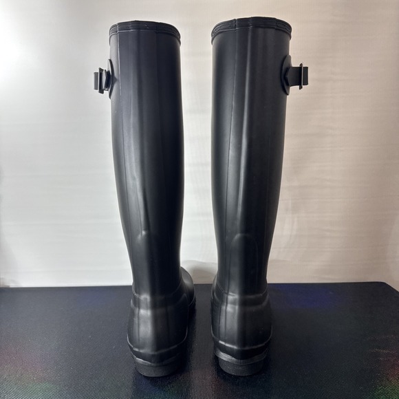 Hunter Boots Women's Size 5M Black Original Tall Rain w/box - Picture 5 of 16